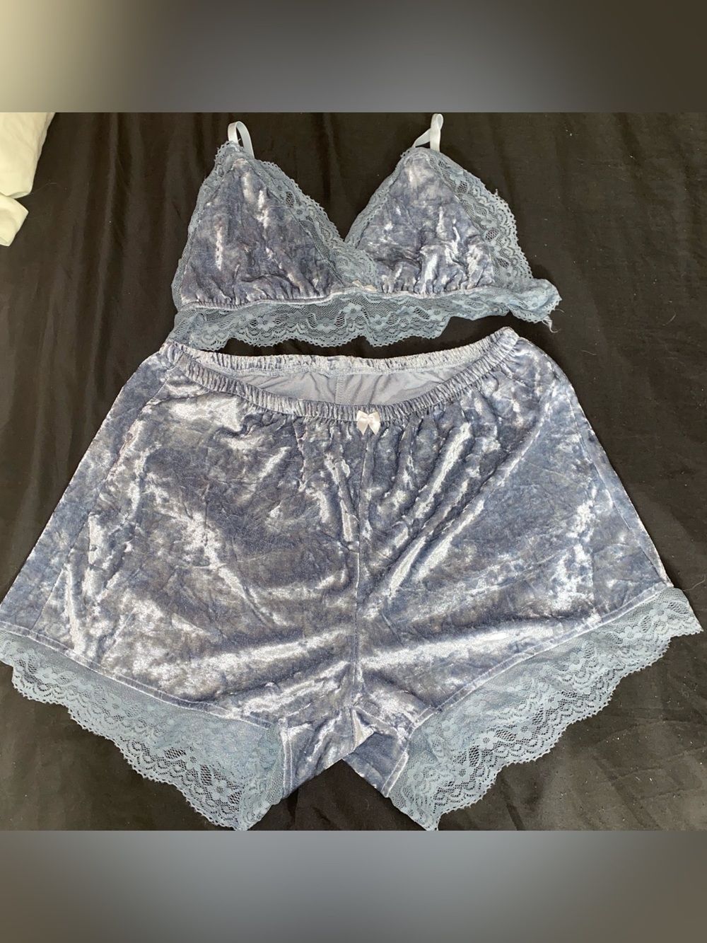Gray Velvet PJ set
